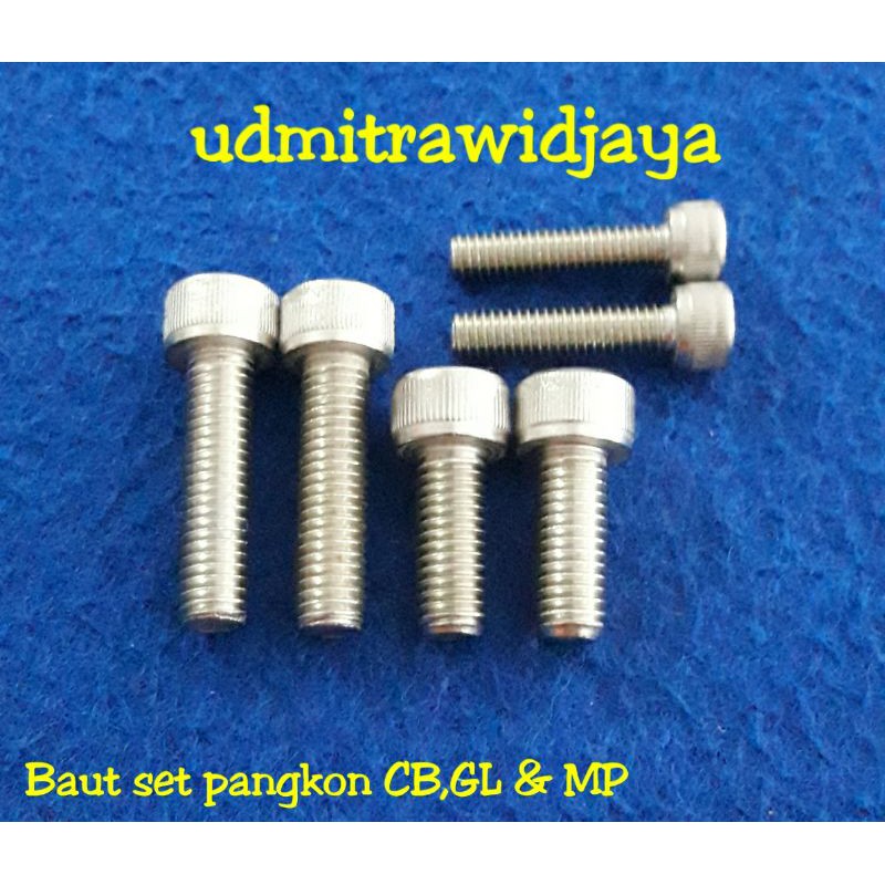 Baut dudukan skok CB GL &amp; MP baut pangkon skok honda cb baut manisan skok cb gl mp tiger baut L skok