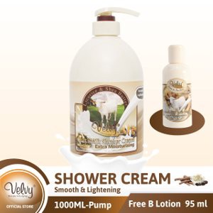 

VELVY Goats Milk Shower Cream Licorice Shea Butter 1000 ml