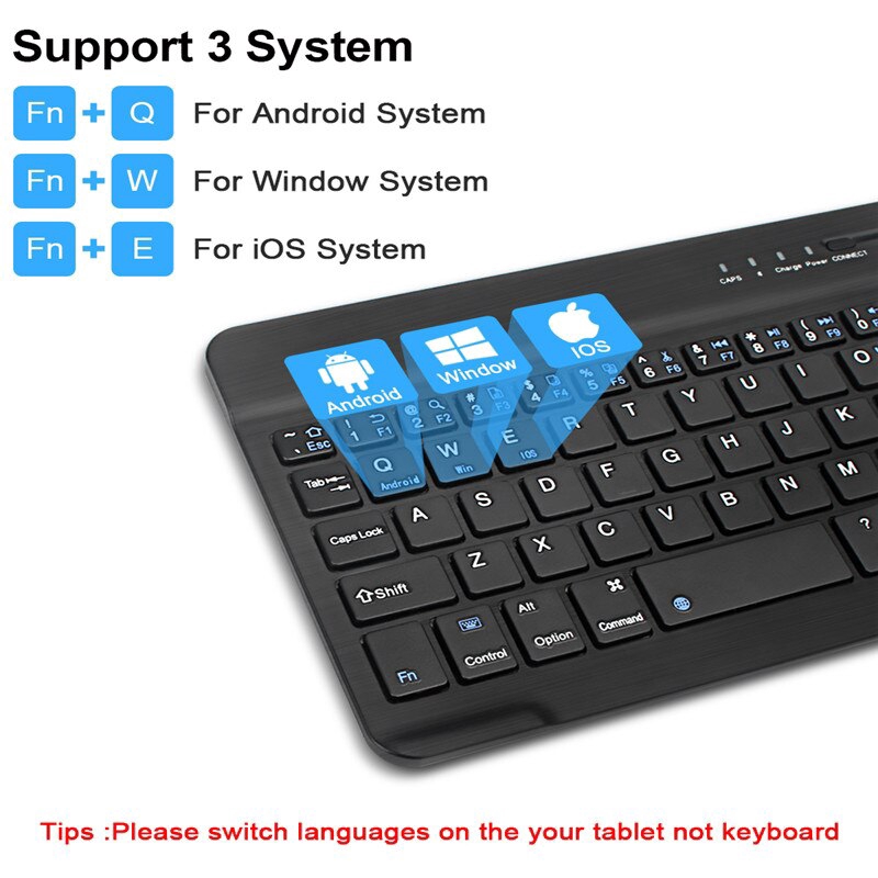 COD : Keyboard Wireless Bluetooth Mini Universal Untuk Tablet/Handphone/Ipad