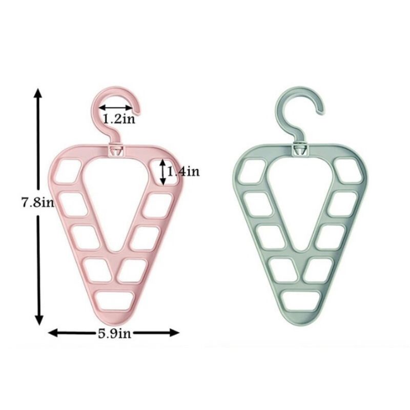 [WAE] MAGIC HANGER 9 IN 1 BENTUK LOVE / GANTUNGAN BAJU 9 LUBANG