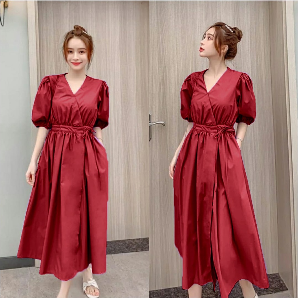 FWG - DRESS MIYUKI / DRESS KOREAN STYLE / DRESS / BAJU WANITA / DRESS KONDANGAN / DRESS WANITA