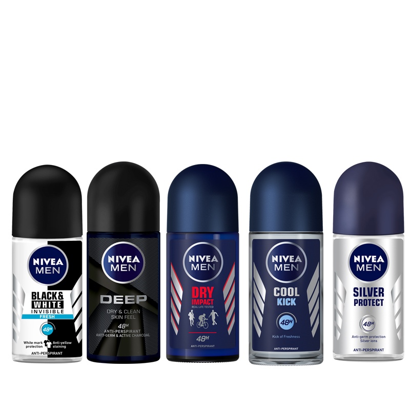 ✦SINAR✦ Nivea Deodorant Roll On | Deodorant Roll On Men | Women | 25ml/50ml | Hijab - Extra Whitening - Silk Touch - Invisible