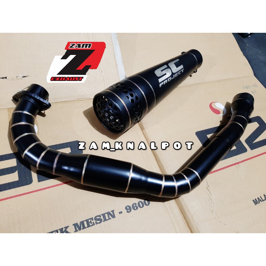 Knalpot SC Project Doff Custom Japstyle Gl100 Tiger Megapro Scorpio