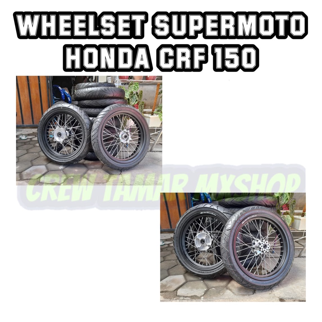 RODA SUPERMOTO CRF 150 WHEELSET SUPERMOTO HONDA CRF 150