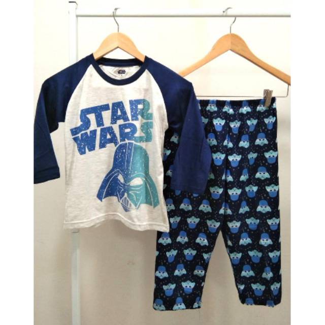 SETELAN BAJU  TIDUR STARWARS USIA 2 18 TAHUN Shopee  Indonesia