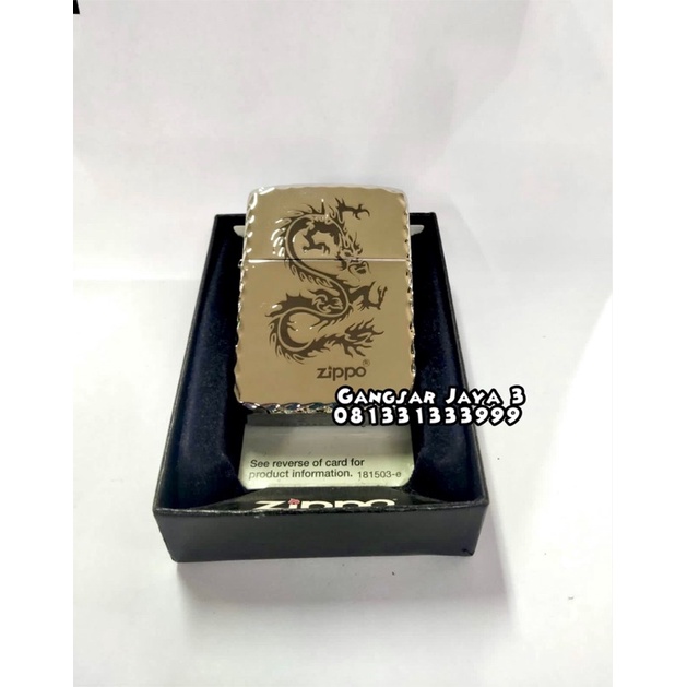 korek zippo Original Replika1942 Silver plate DRAGON KOREAN
