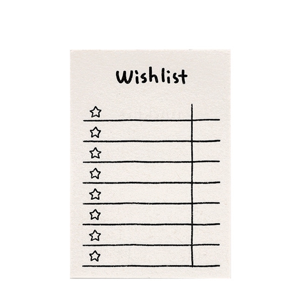 【COD Tangding】50pcs/set Memo Pad Cute Check List Weekly Plan Time Manage Diary Note Memo Paper set journal Stationery
