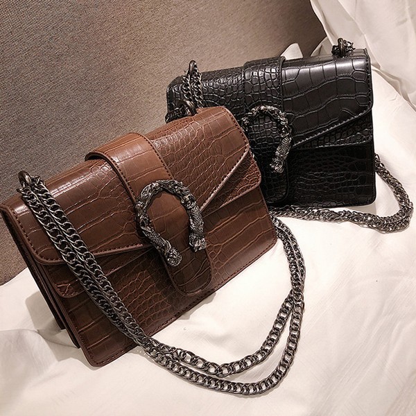 TAS SELEMPANG WANITA PESTA RANTAI  HITAM IMPORT MURAH KOREA FASHION  #8996