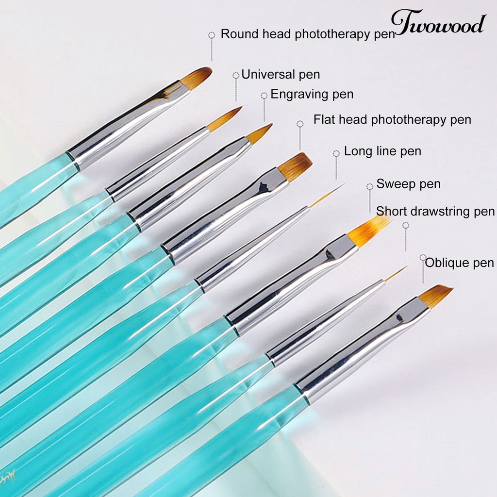 Brush Pen Liner Nail Art Dengan Gagang Fine Untuk Manicurist