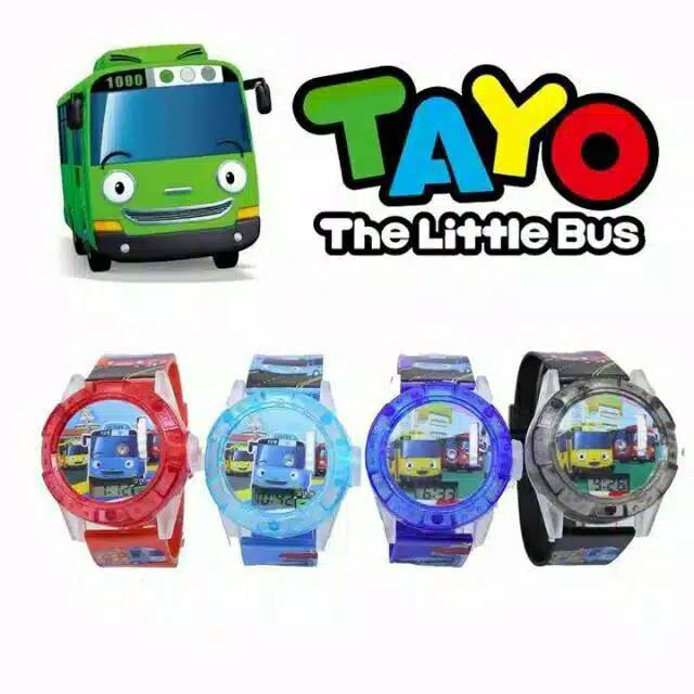 Jam Tangan Anak&quot;Laser Tayo Strap Rubber(Dikirim Dari Jakarta Pusat)