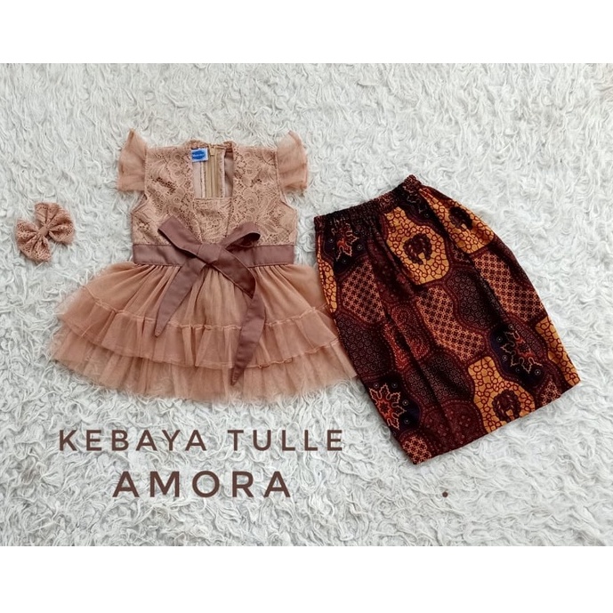 Tutu Amora/Setelan Kebaya Model Terbaru/Kebaya Cantik Kekinian/Kebaya Elegant Warna Coksu