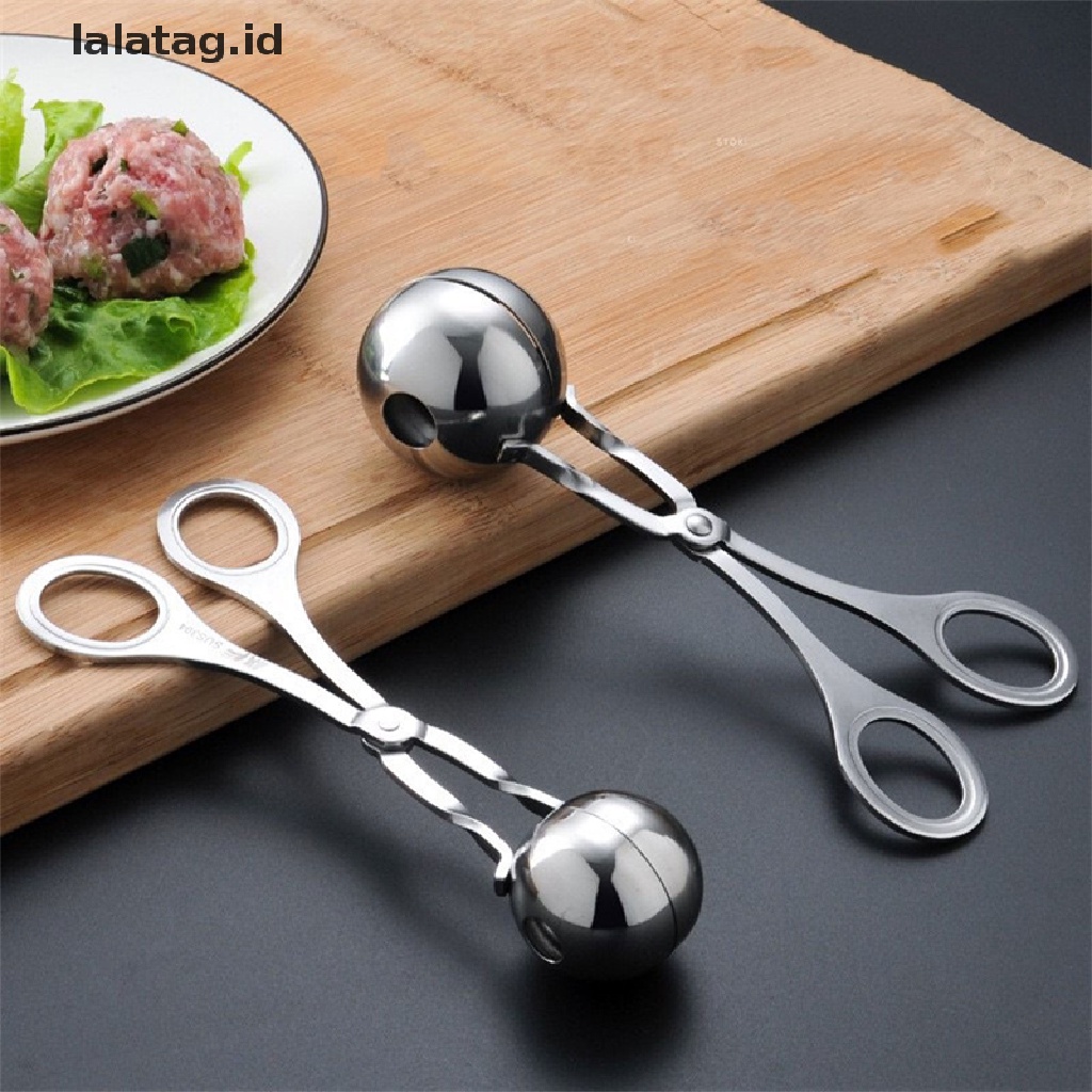 [lalatag] Kitchen Meatball Maker Stainless Steel Nonstick Meatball Clip Accessories [ID]