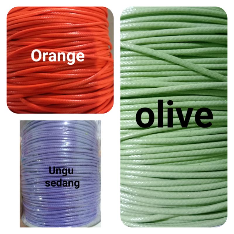 TALI KOREA WAX CORD 1.5MM WARNA-WARNI