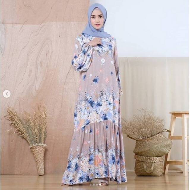 Balloon dress choco Nuna.id