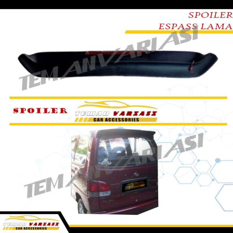 SPOILER SAYAP BELAKANG LAMPU TOPI BELAKANG MOBIL DAIHATSU ESPAS ESPASS LAMA OLD EPOXY