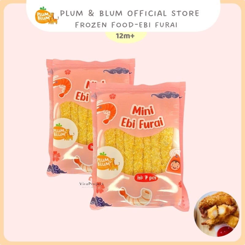 PLUM&amp;BLUM FROZEN MINI EBI FURAI / UDANG TEMPURA NON MSG 7PCS