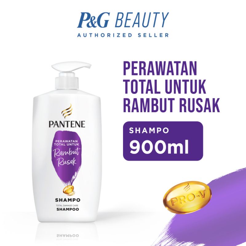 Pantene Shampoo 900ml Anti Rambut Rusak Rontok Ketombe Lepek 900 ml Hair Fall Dandruff Total Damage Care