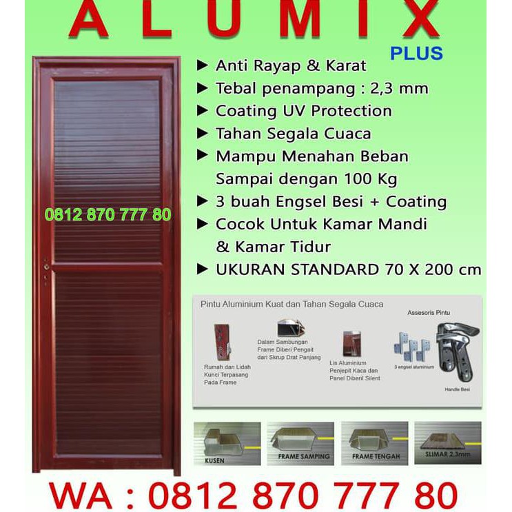  Contoh Pintu Aluminium Kamar Tidur  Jendela Aluminium  