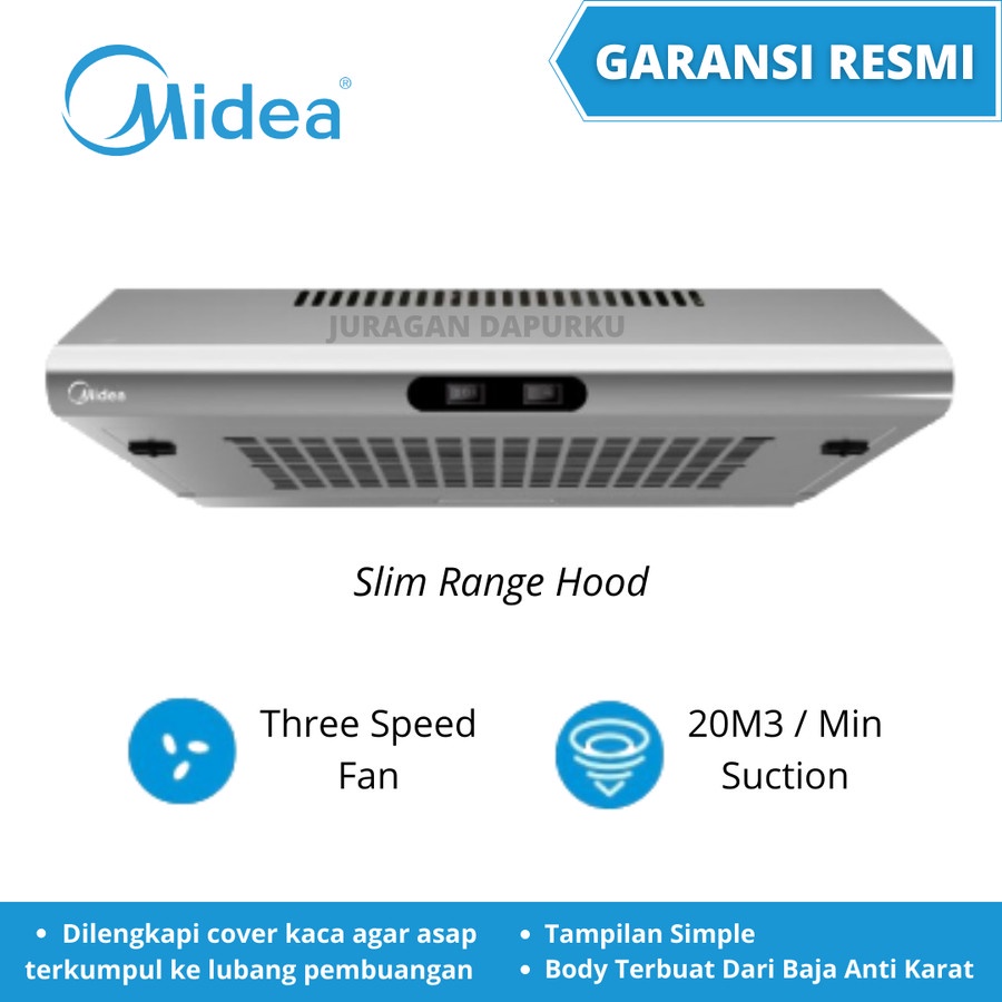 Cooker Hood Midea MCH-60MF1-S / MCH 60MF1 S