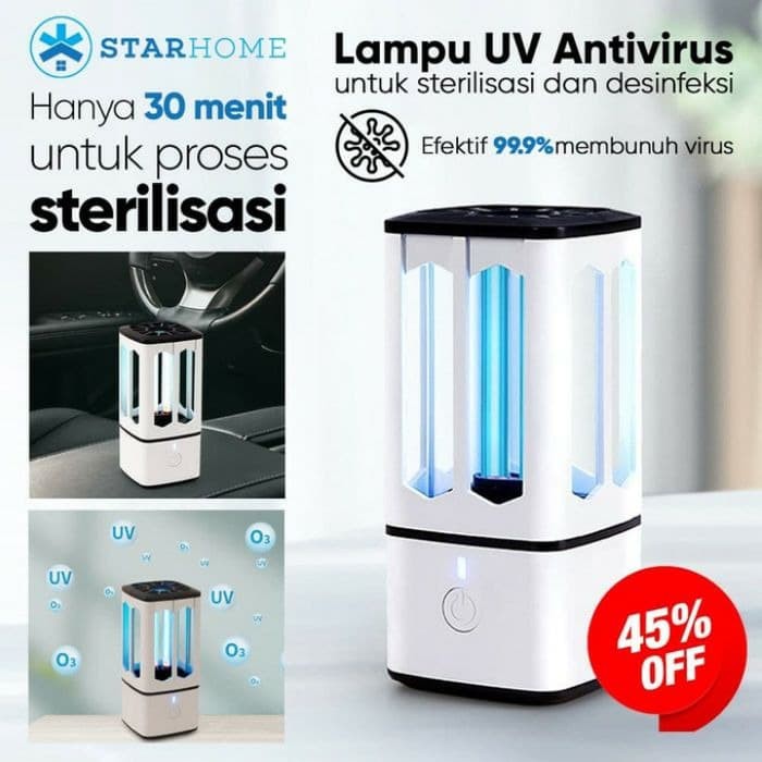 UVC Sterilizer Portable Lampu Ultraviolet Disinfektan Virus Bakteri