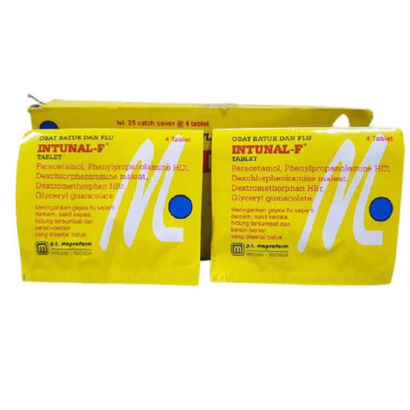 INTUNAL F TABLET - Obat Pusing Flu Batuk Pilek Demam