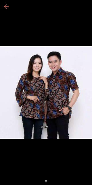 Batik Dolby Dolbi Dobby Doby Tenun Sutra Tulis Katun Atbm Baton Sarimbit Couple Pkl Hem Sogan Srg30x