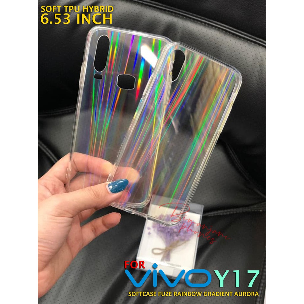 VIVO Y12 - VIVO Y15 - VIVO Y17 - Hard Case Fuze Aurora Rainbow Gradient