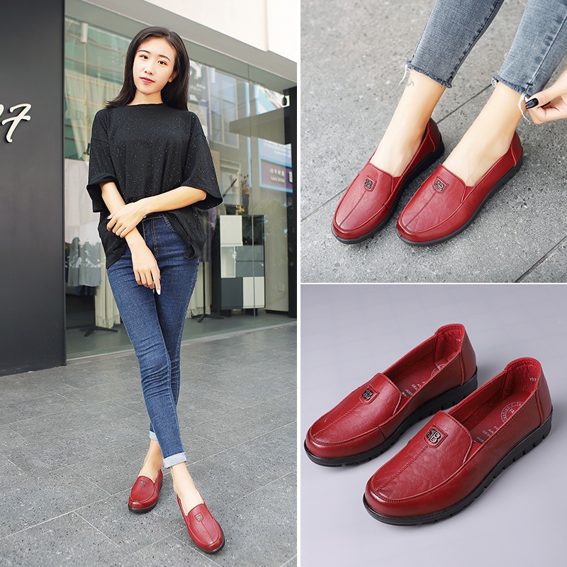 MM92 Sepatu Kerja loafers Wanita Import