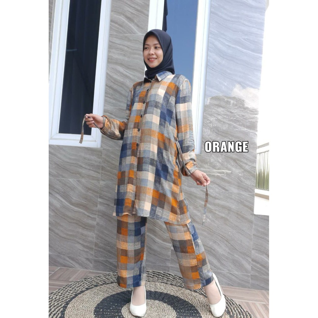 Set Tunik Rayon/ Setelan Rayon Etnik Terbaru