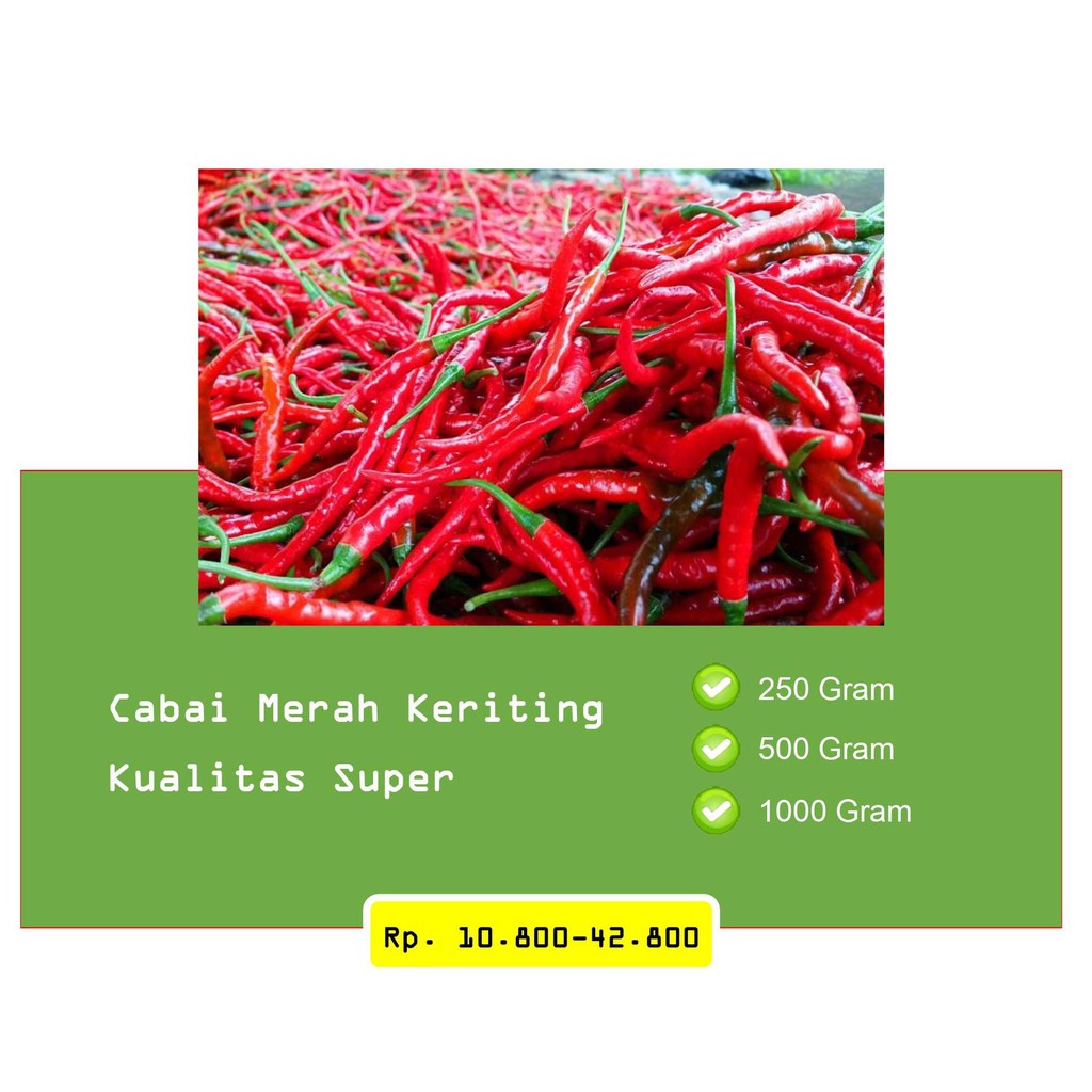 

Cabai Merah Keriting [Kualitas Super][MURAH]