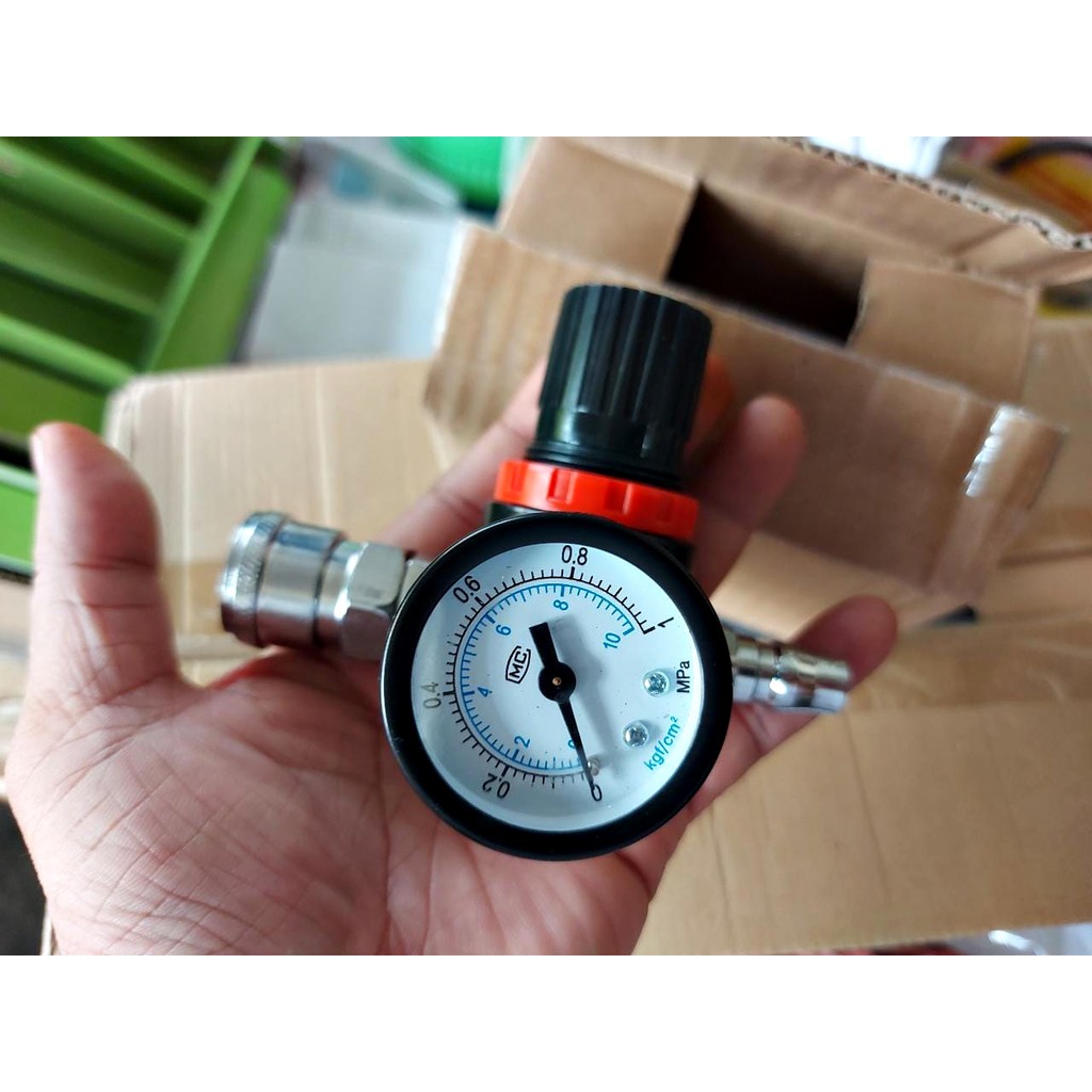 Air regulator manometer AR-2000 kran pengatur tekanan spray gun AR2000 set lengkap coupler