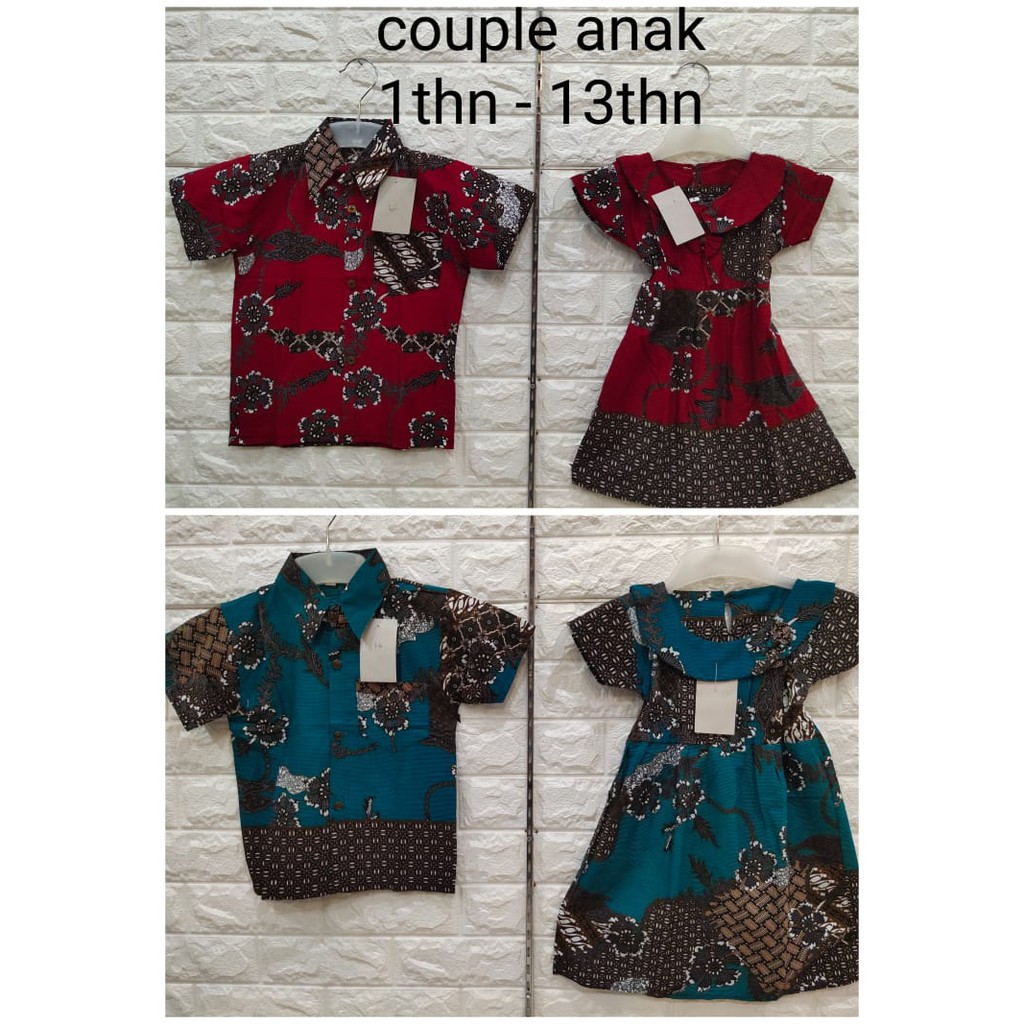 COUPLE ANAK DRESS HEM BATIK