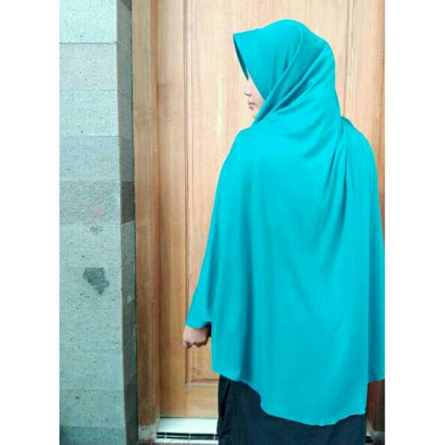 Khimar Bergo kerudung bahan kaos Jumbo 3L/ PET 3L / XXXL KERUDUNG KAOS SYARI