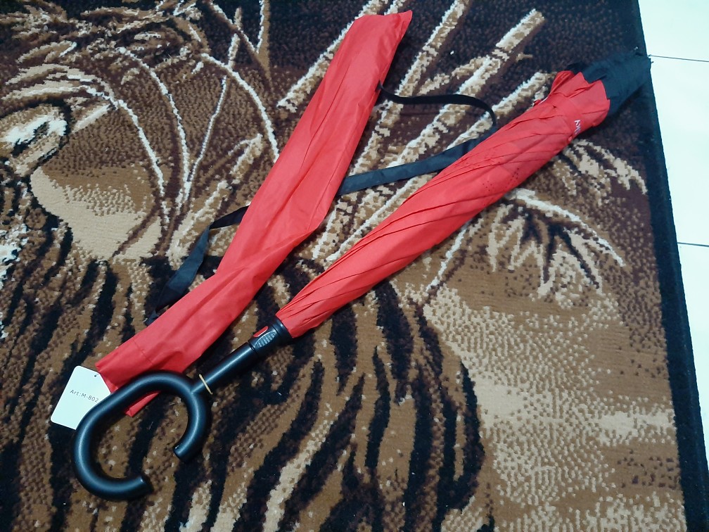 Payung Terbalik 2nd Gen Valentine Asia Reverse Kazbrella Gagang C Dengan Sarung