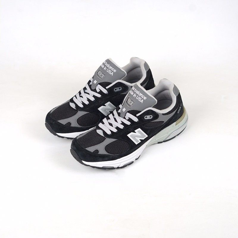 NB NEW BALANCE 993 USA BLACK WHITE GREY "Man & Women"  Original 100% BNIB ( Free kaos kaki & Paperba