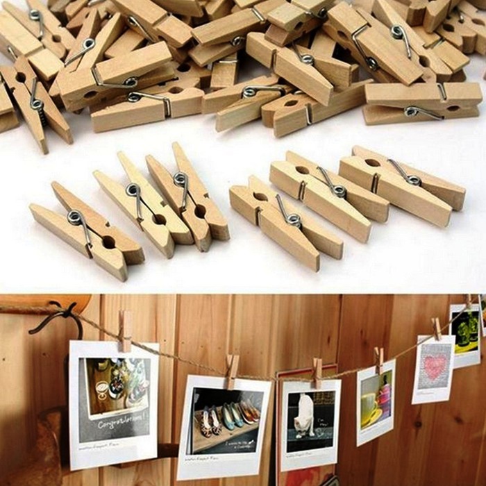 JEPITAN BAJU JEMURAN JEPITAN BAMBU NATURAL BAMBOO PEG 20PCS