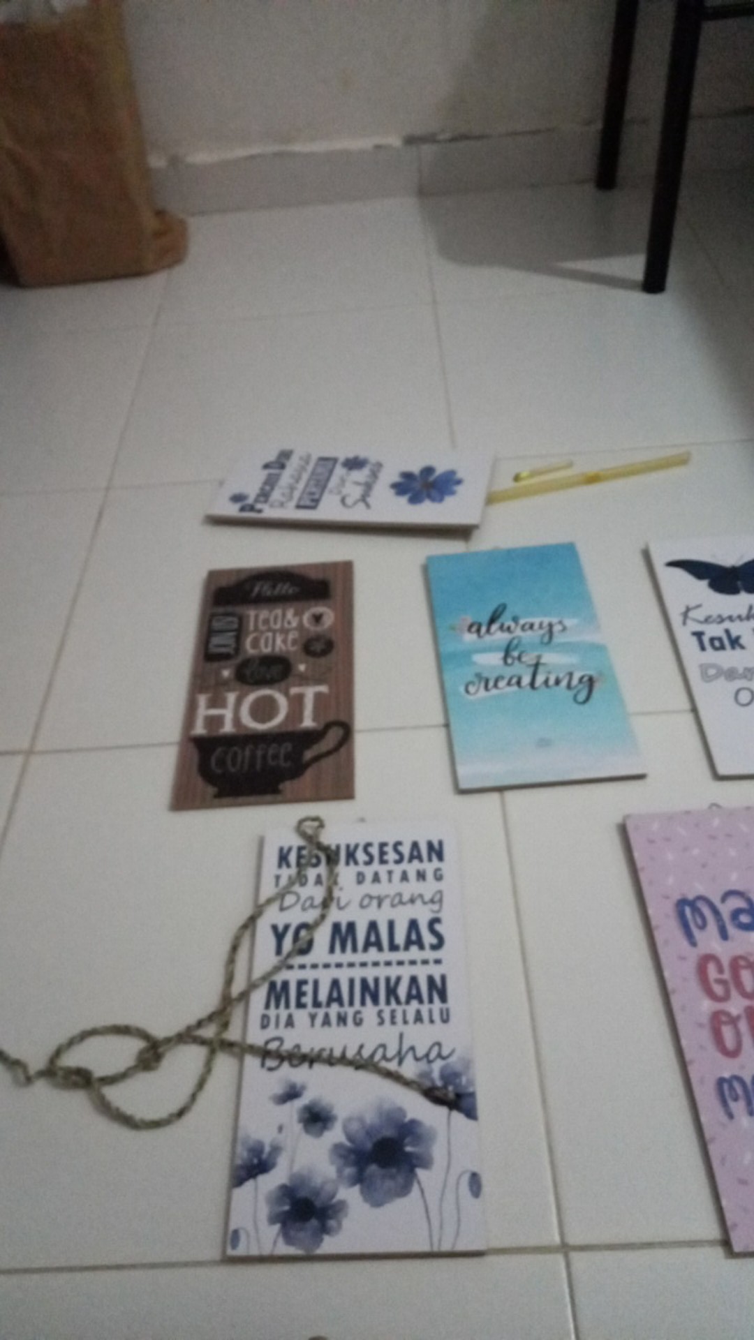 [cod] Hiasan Dinding Quote Motivasi Pajangan Rumah Walldecor Dekorasi Ruang Kerja Poster Vintage