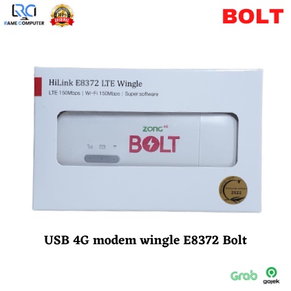 Modem  E8372 Zong Bolt Wifi Modem Unlock 4G LTE USB dual antenna