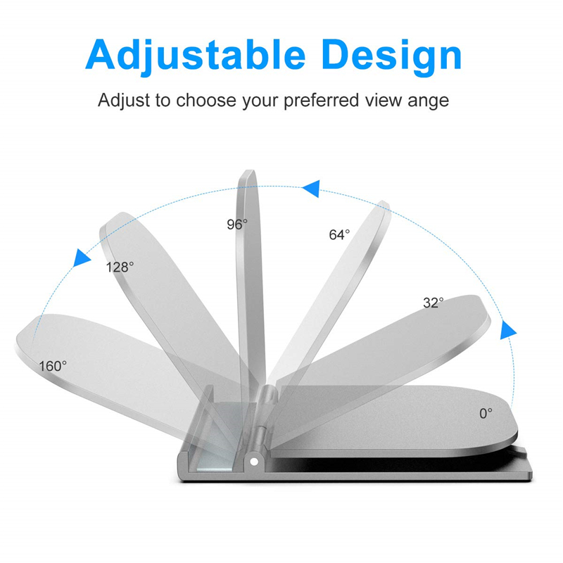 Adjustable Foldable Desktop Phone Stand / Phone Holder Cradle Dock /  Kindle Support Bracket / ABS Plastic Desktop Phone Holder