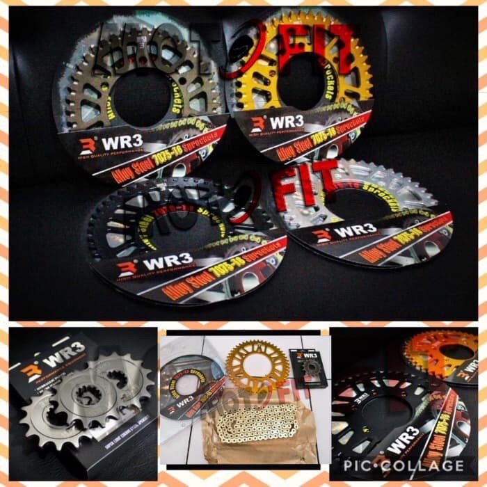 BEST PRODUCKGear Set WR3 ( Rantai did Chain  Gear Depan WR3   Gear Belakang WR3)