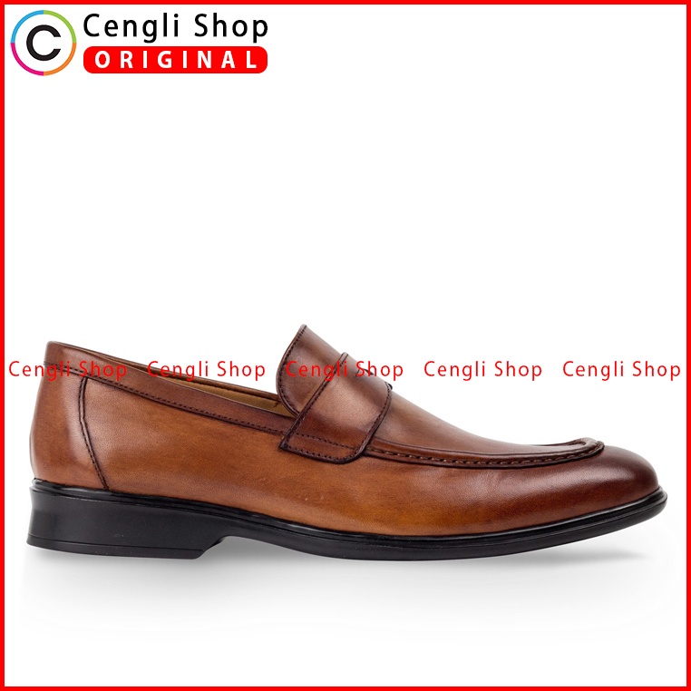 SEPATU FORMAL PRIA MARIO MINARDI ORIGINAL PANTOFEL KULIT COKLAT MM15