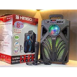 Speaker BLUETOOTH Karaoke KIMISO 4813 Uk 8&quot; INCH PLUS MIC - Speaker Aktif Suara Nyaring