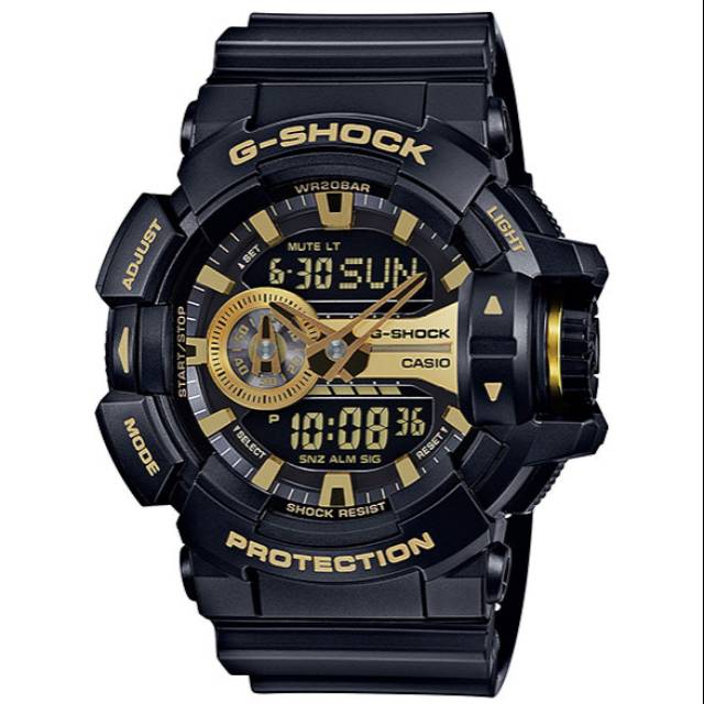 Casio G-Shock 200M GA-400GB-1A9
Analog Digital Black Gold Sport Watch Original GA-400GB-1A9DR﻿