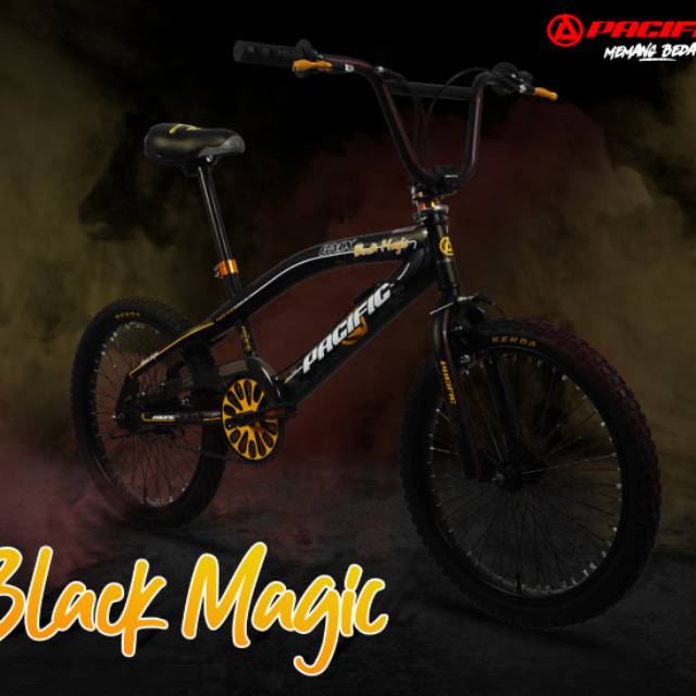 SEPEDA BMX 20" PACIFIC BLACK MAGIC  dengan ROTOR putar 360'