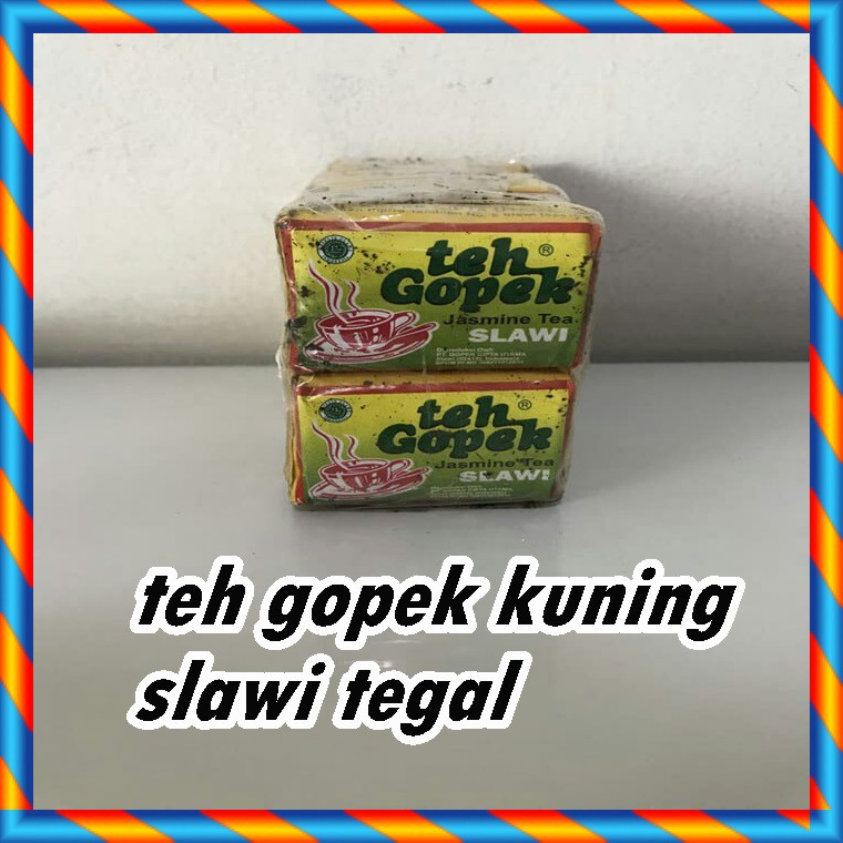 

Teh gopek kuning teh seduh wangi asli tegal tejh asli slawi 1 slop