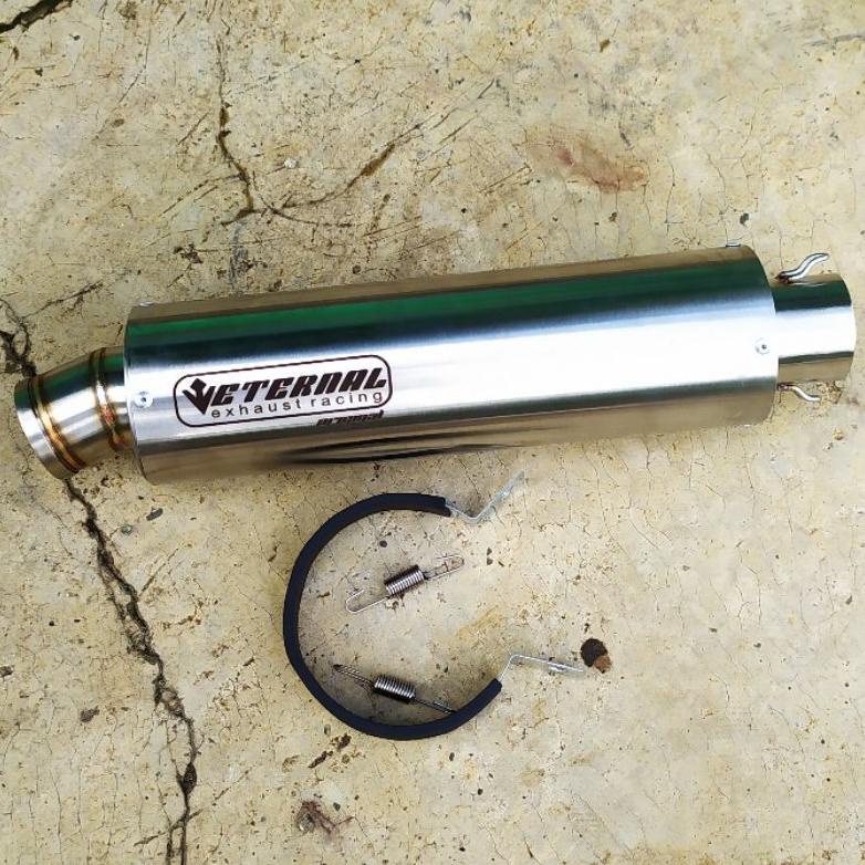 [[BISA COD]] knalpot racing eternal Exhaust original Silincer only inlet 50mm click aerox Vixion R15