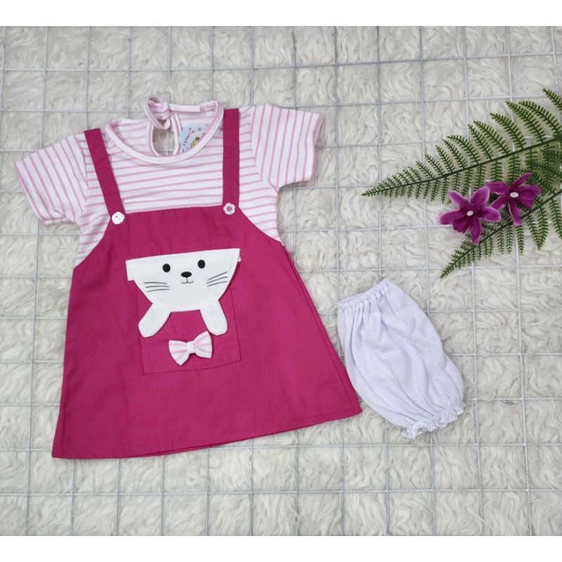 baju bayi perempuan  set dress baby girl