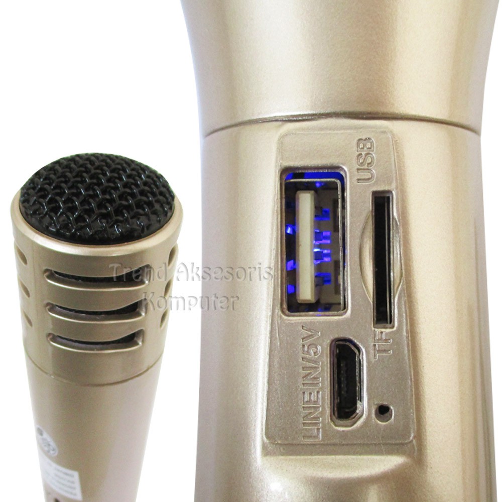 Trend-Advance Mini Karaoke Speaker Microphone  MS-52 - Gold