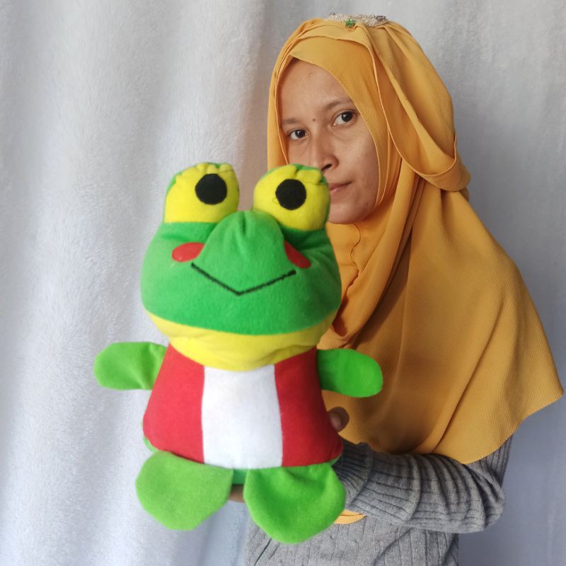 boneka keropi belang S mini imut