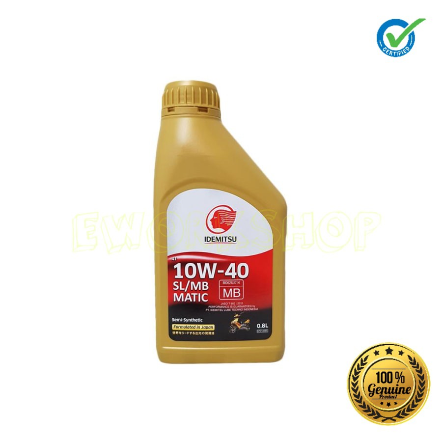 OLI IDEMITSU MATIC IRG 3 10W-40 0,8 L 100% Original Product